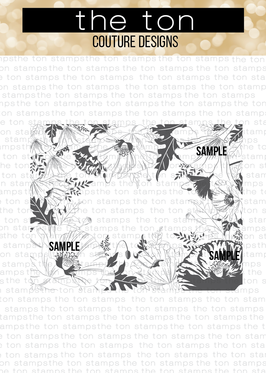 Poppy Border Cling Background