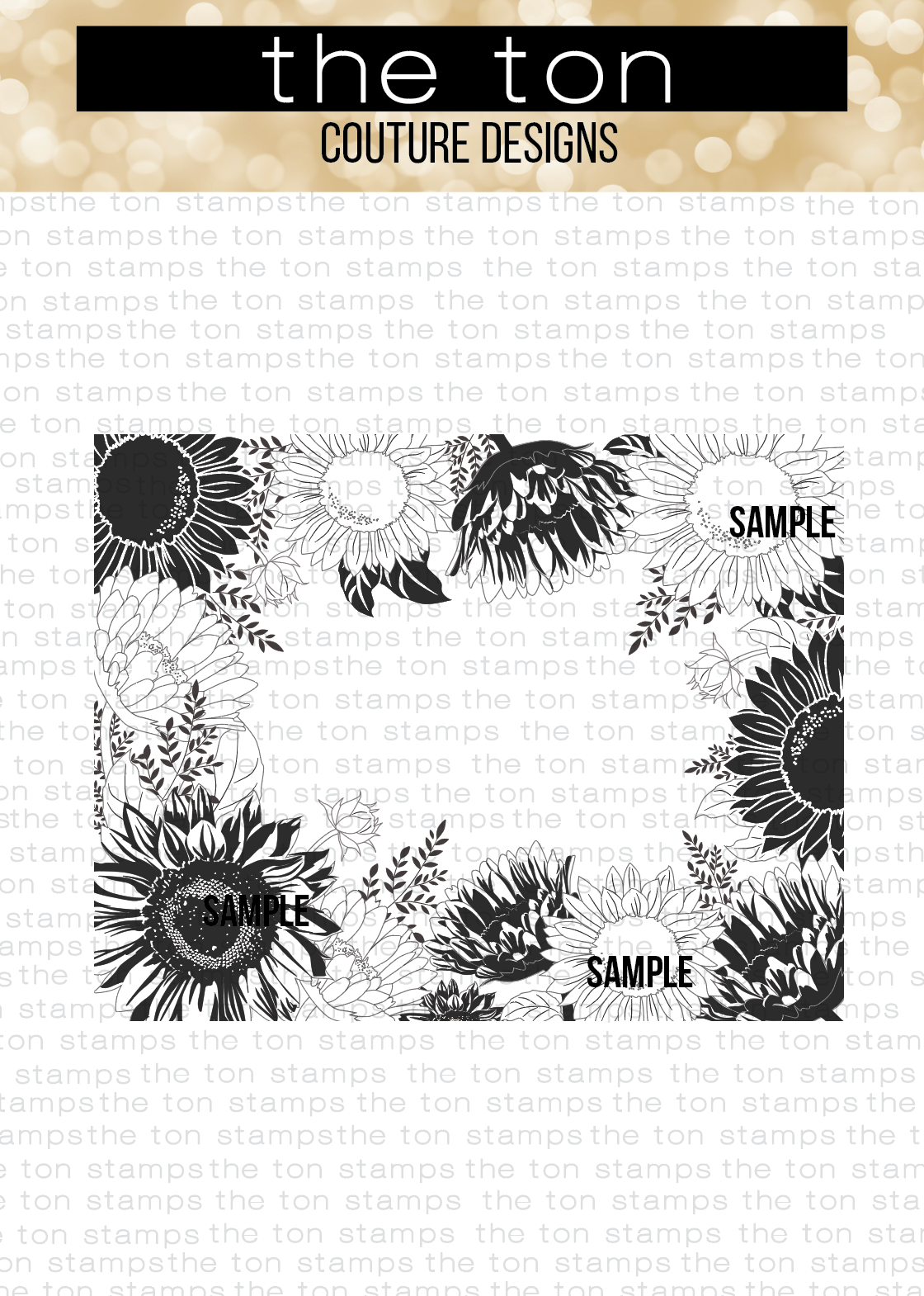 Sunflower Border Cling Background