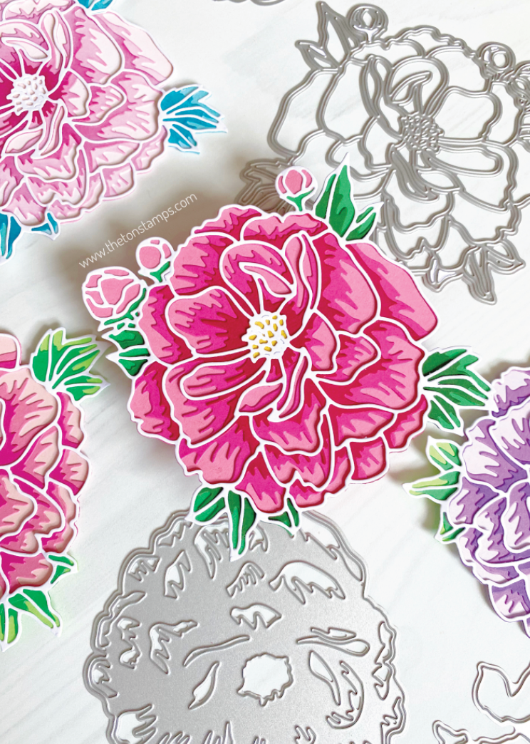 Lovely Peony Layering Dies