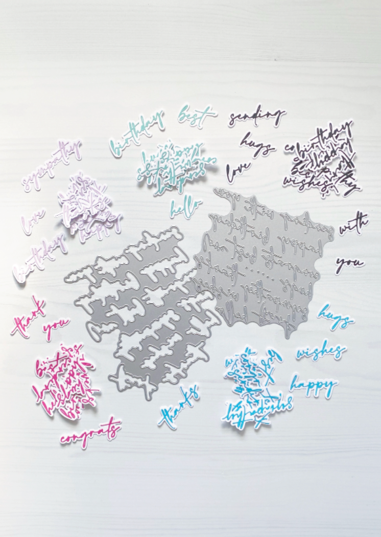 Many Sentiments Coverplate Dies