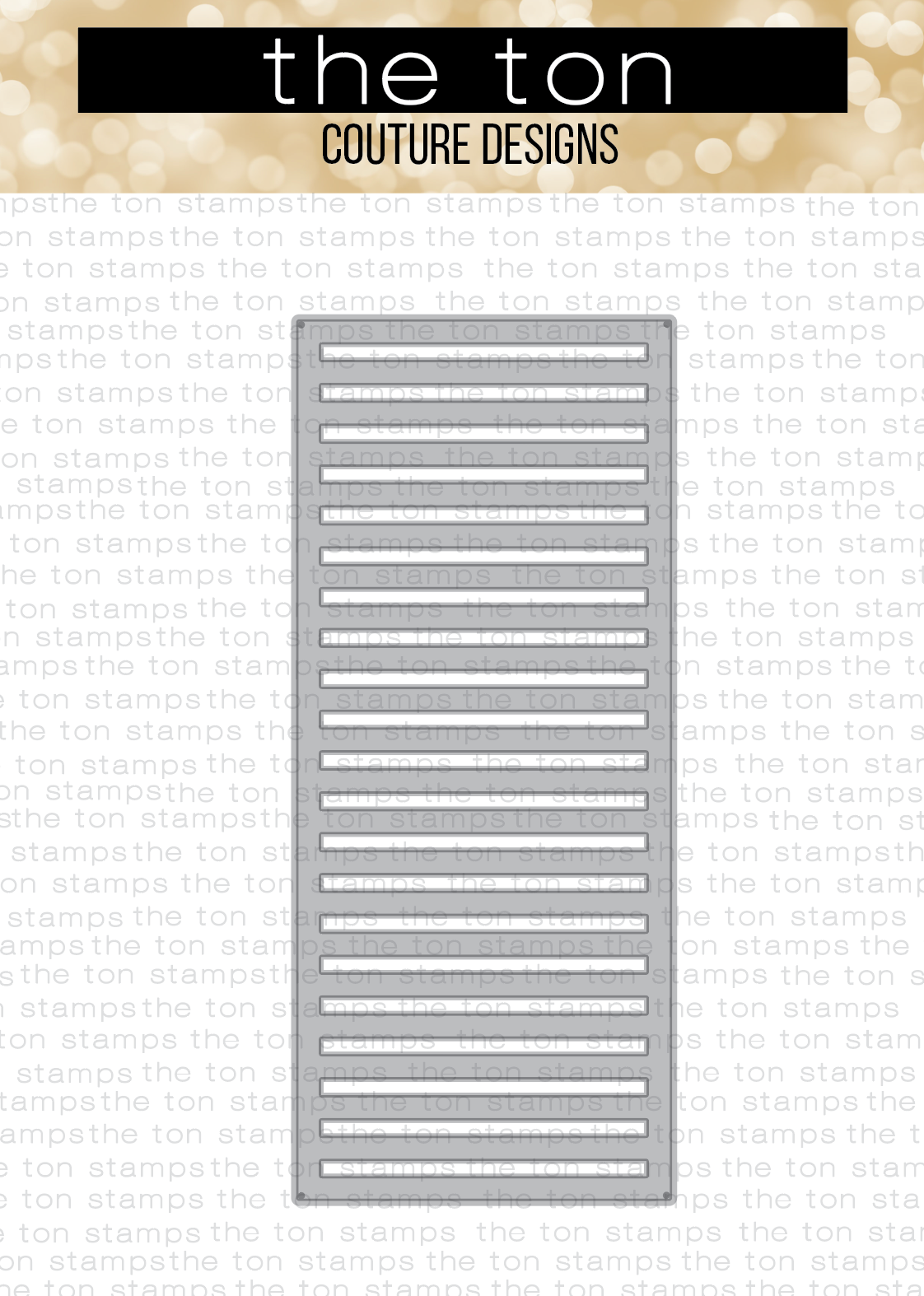 SLIMLINE - Short Stripes Coverplate Die