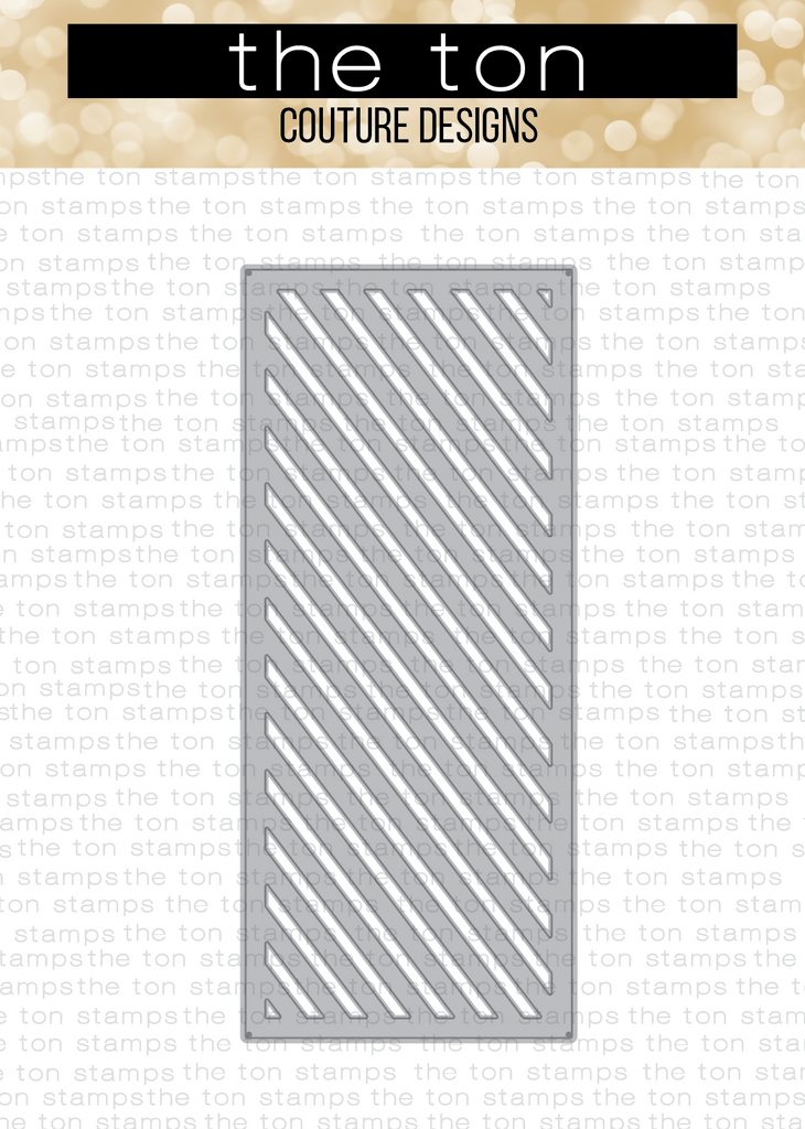 SLIMLINE - Diagonal Stripes Coverplate Die