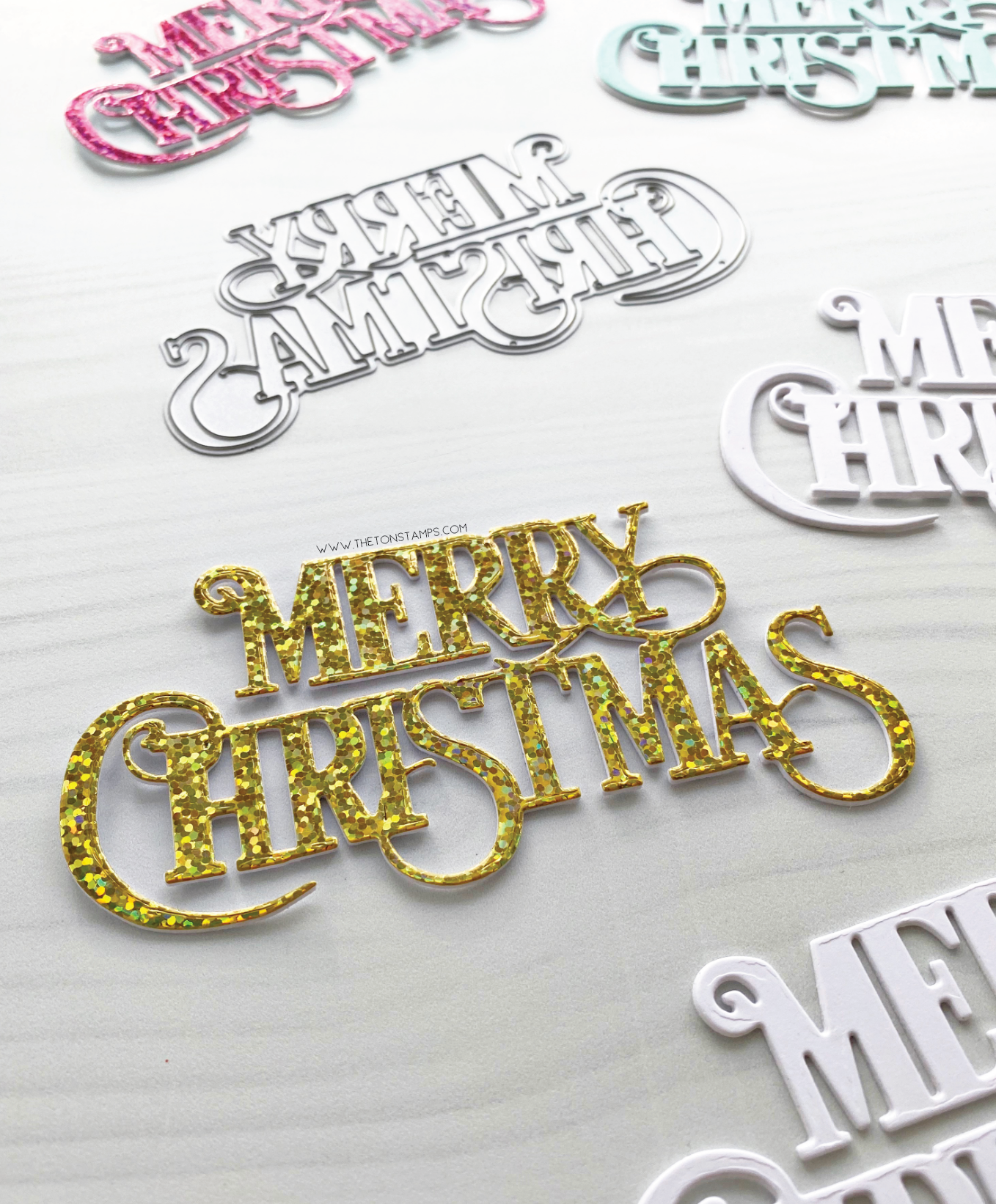 Merry Christmas Sentiment Die