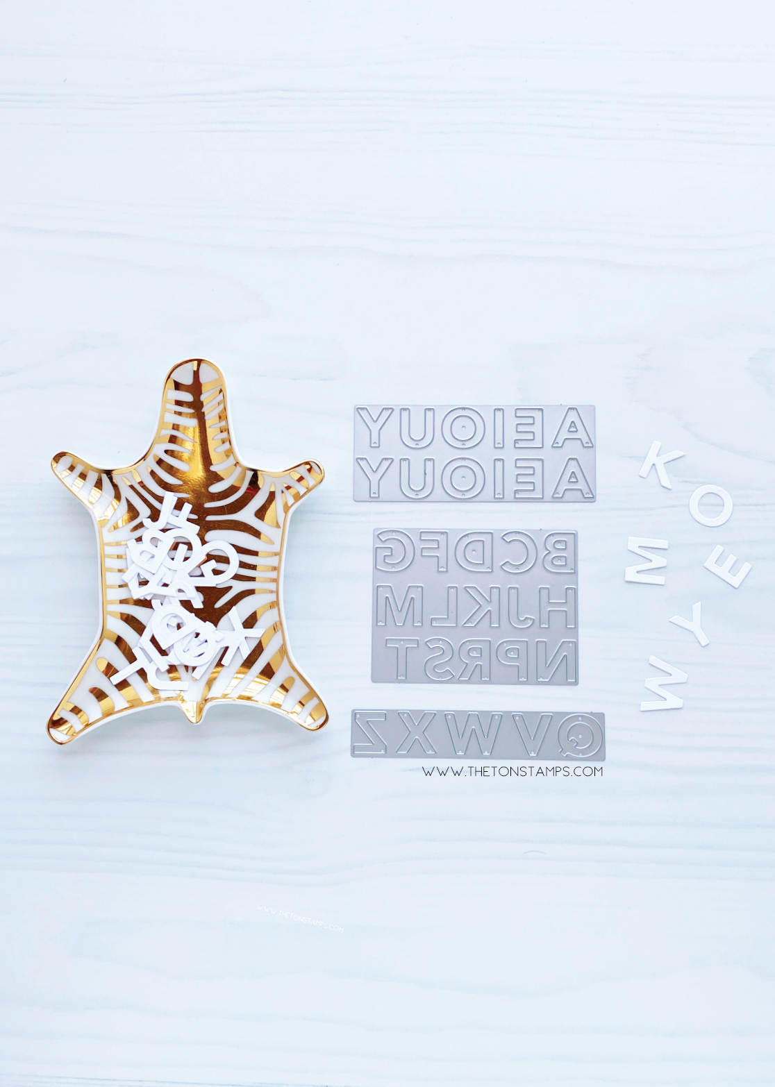 Modern Alphas Coverplate Dies - UPDATED DESIGN