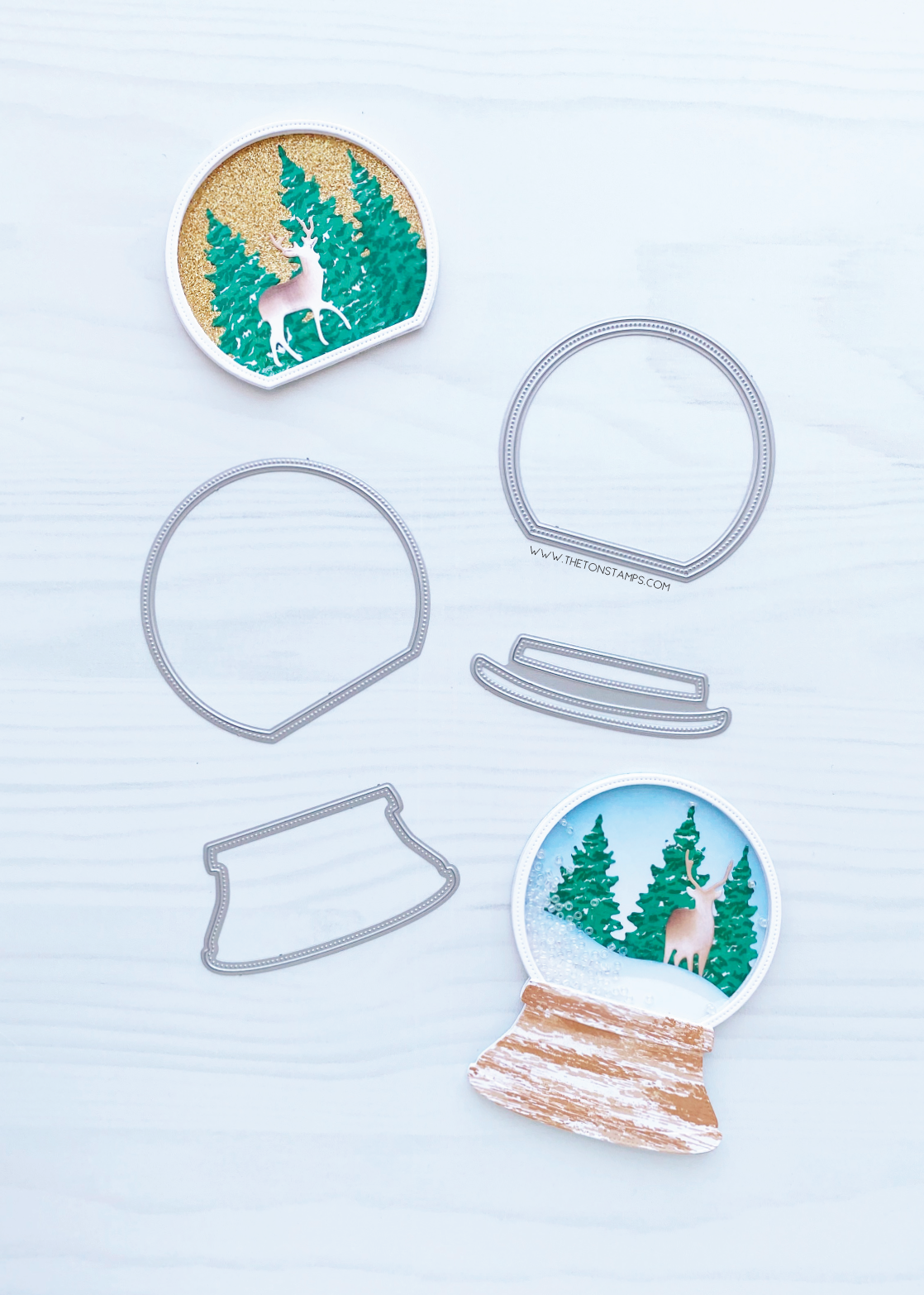 Round Snow Globe Dies