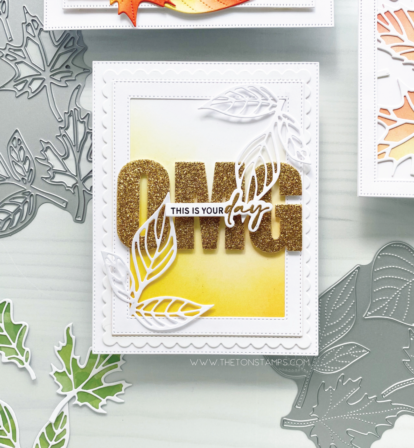 Fall Leaves Layered Cover Dies