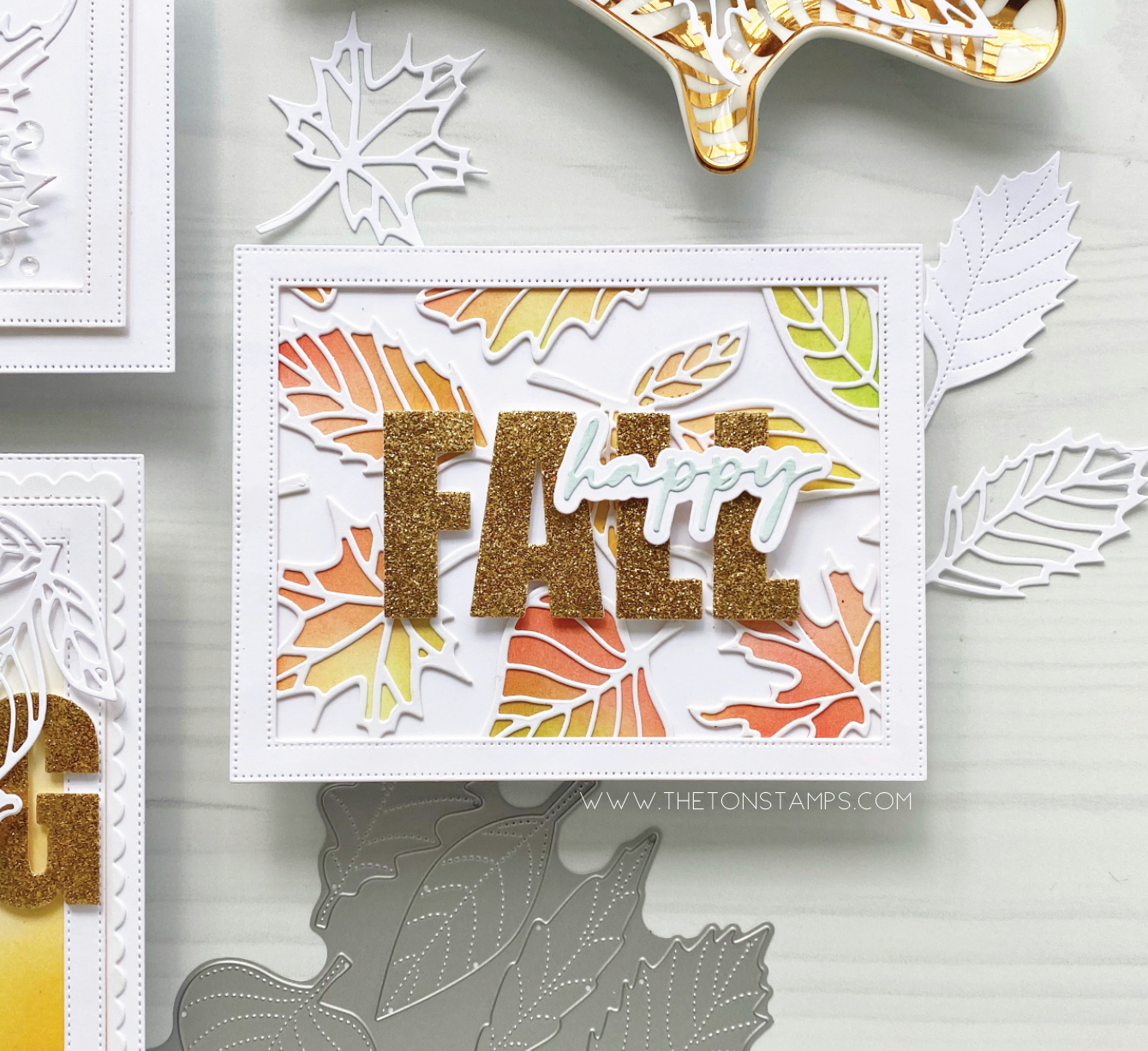 Fall Leaves Layered Cover Dies