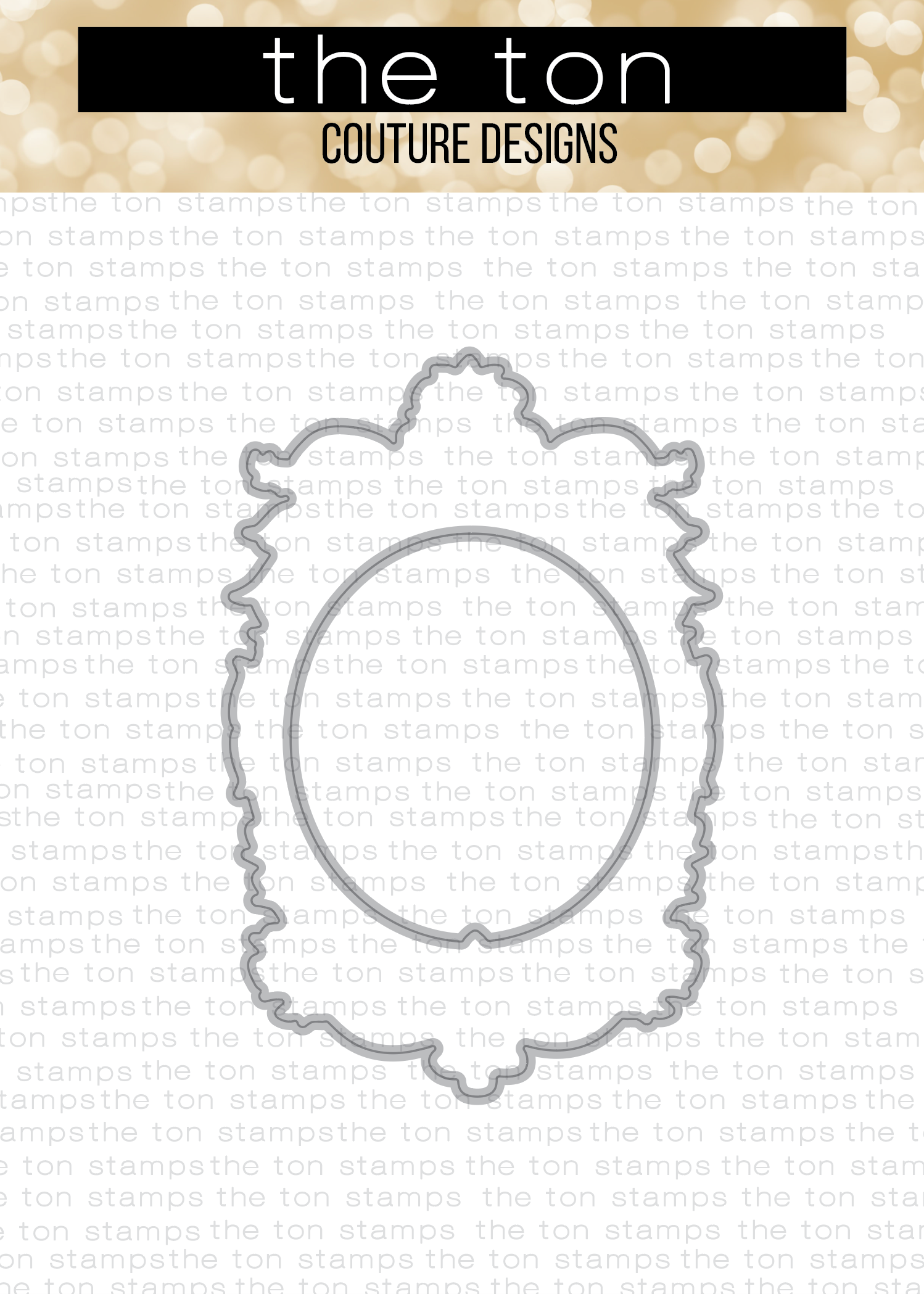 Baroque Frame Oval Coordinating Dies