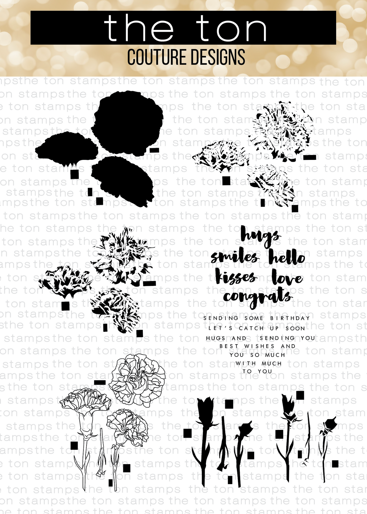 Grouped Fresh Carnations