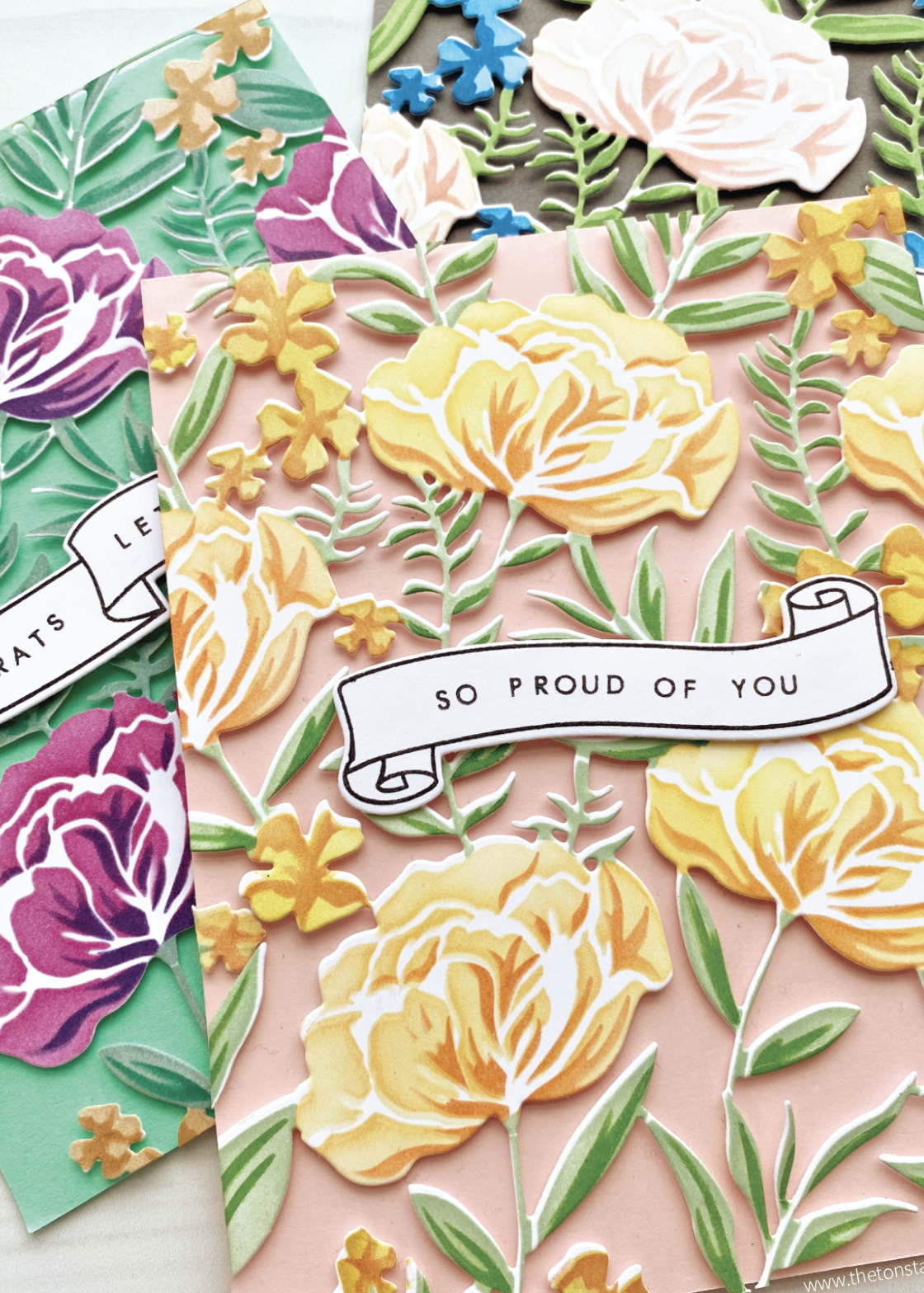 Peony Print Layering Stencils