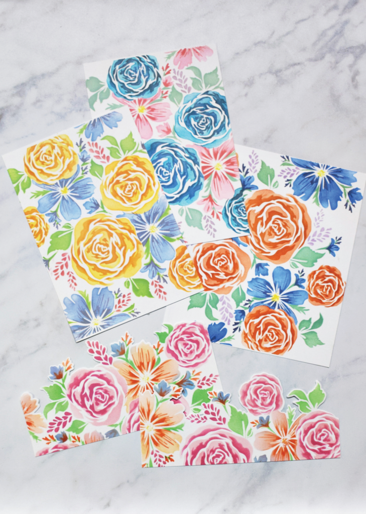 Rose Blossoms Layering Stencils