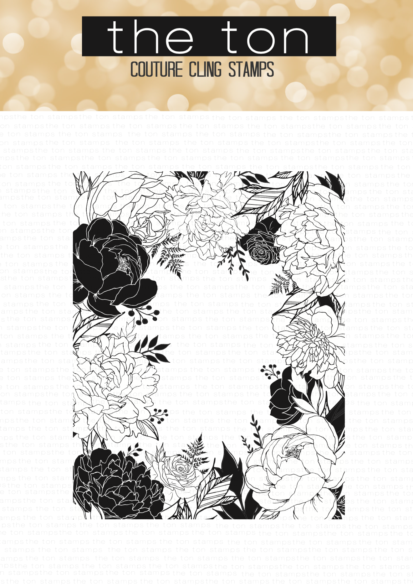 Floral Border Cling Background