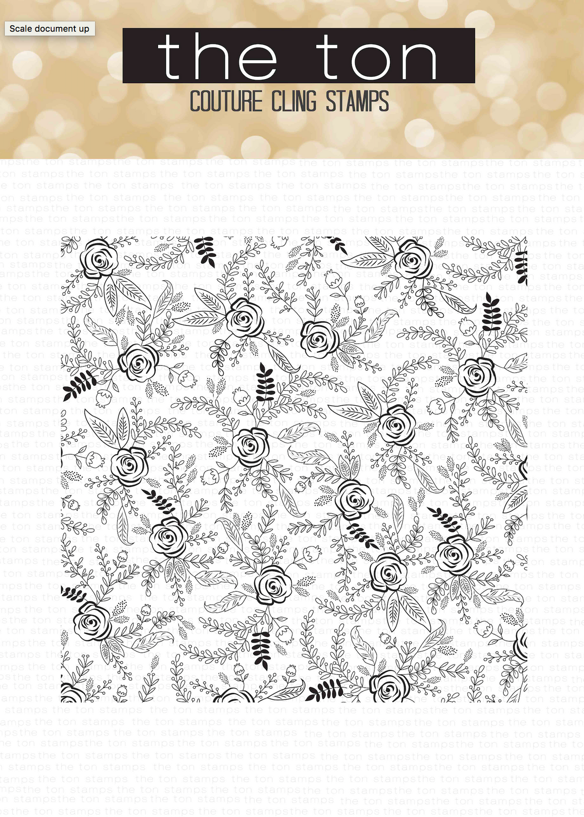 Folk Art Florals Cling Background