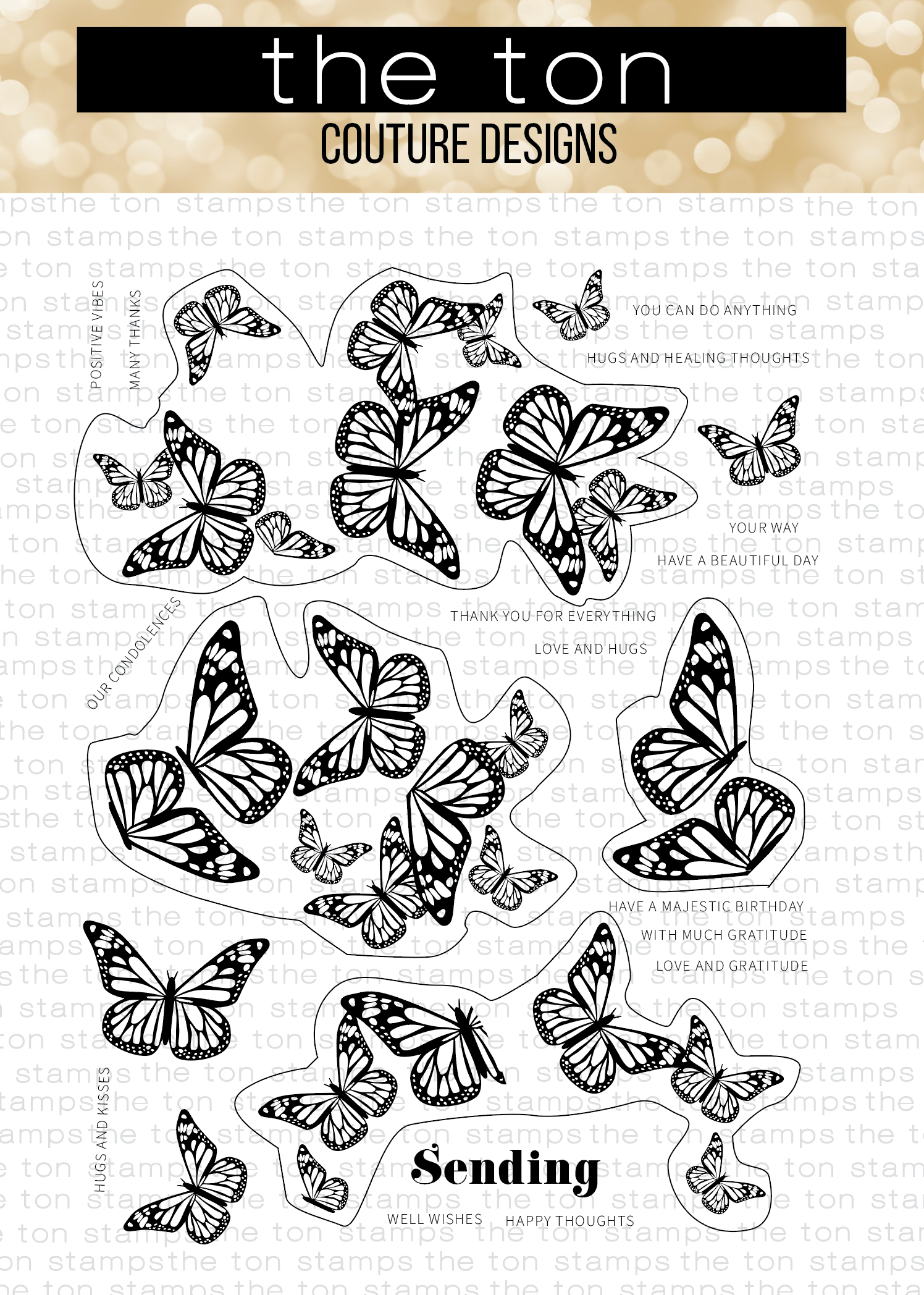 Majestic Monarchs Coordinating STAMP