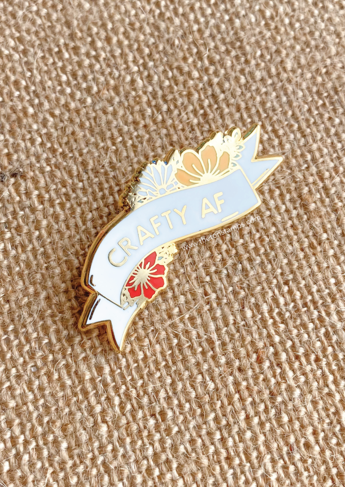 Crafty AF Banner Pin