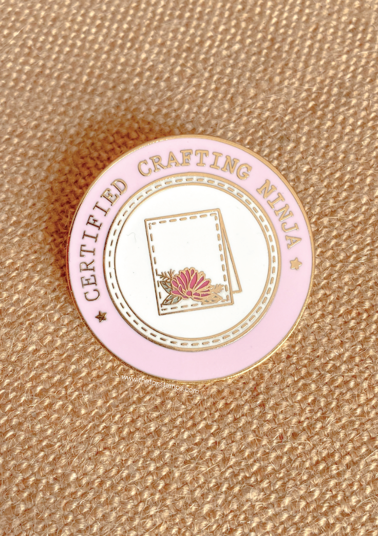Certified Crafty Ninja Pin
