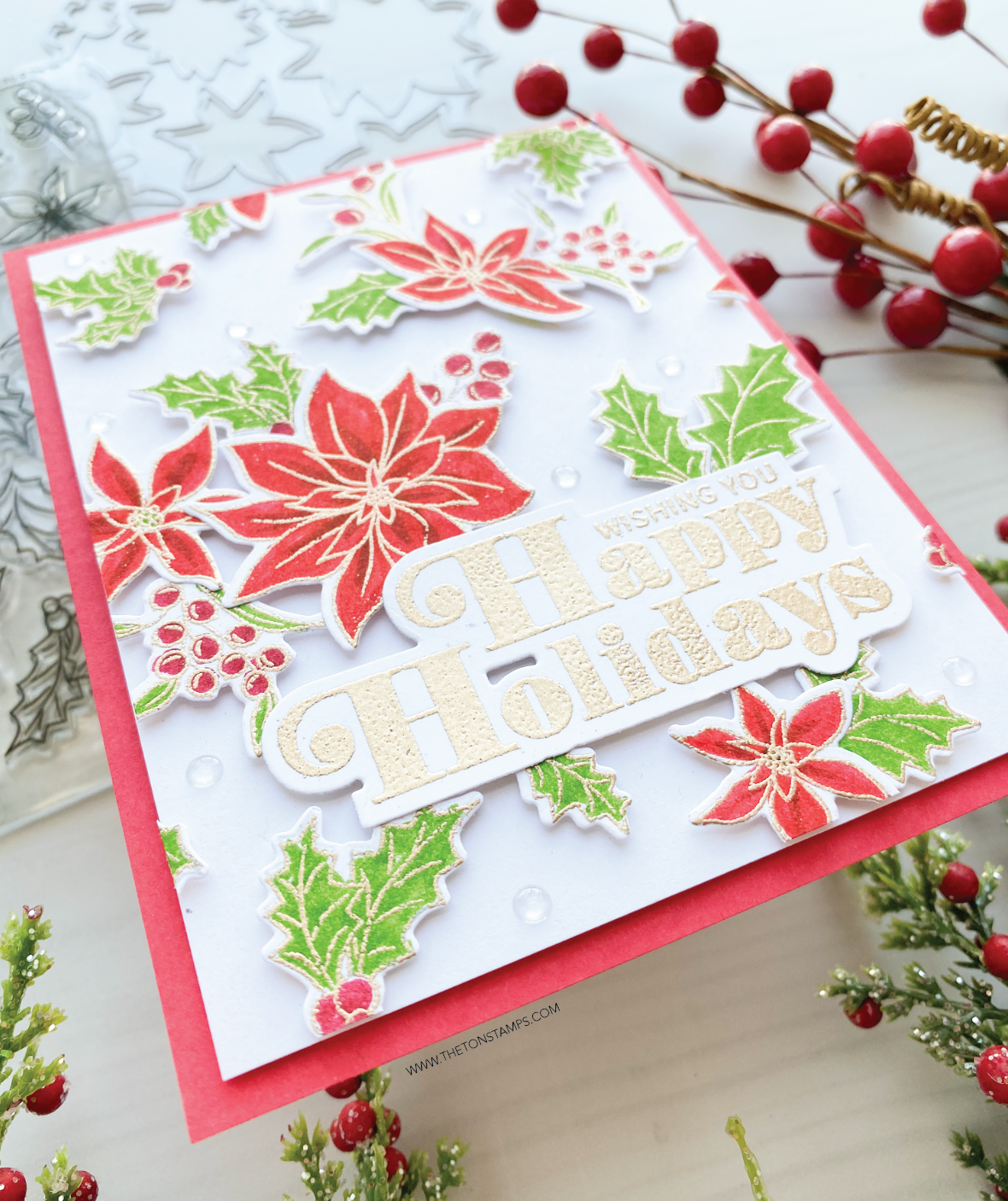 Holiday Floral Coloring Bits