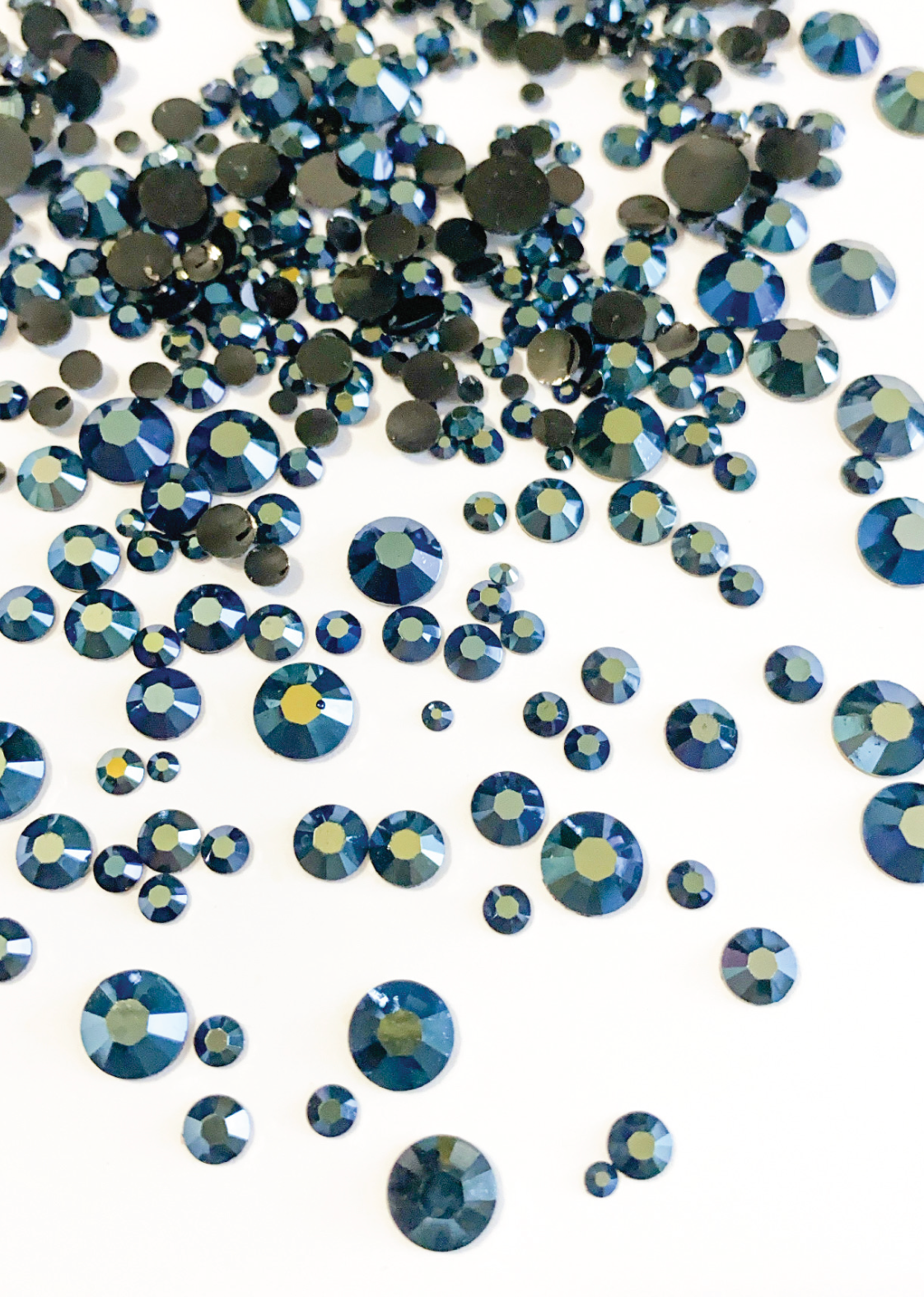 Rhinestones Mixed - Blue Black Opaque