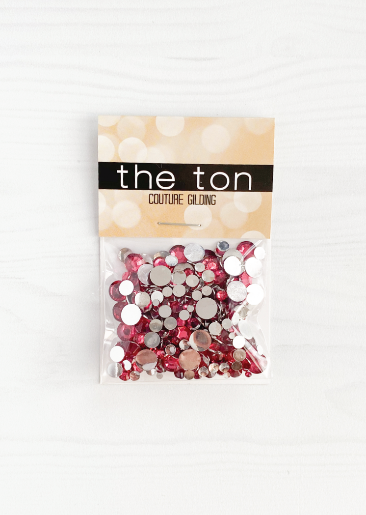 Rhinestones Mixed - Deep Pink Gem