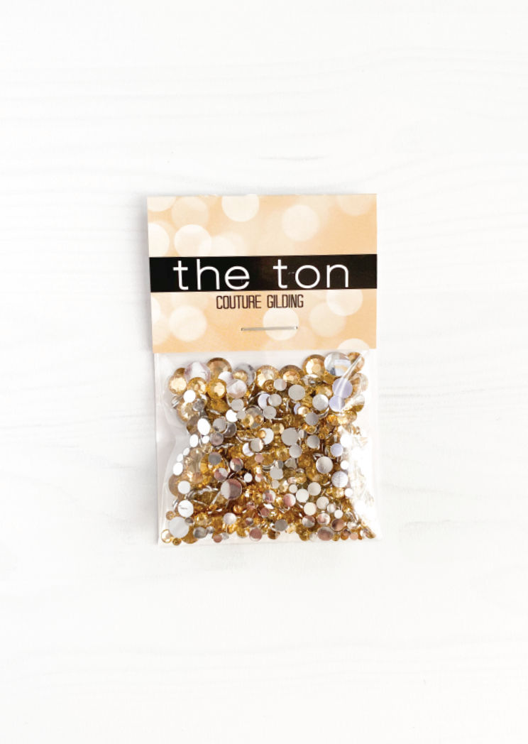 Rhinestones Mixed - Soft Gold Gem