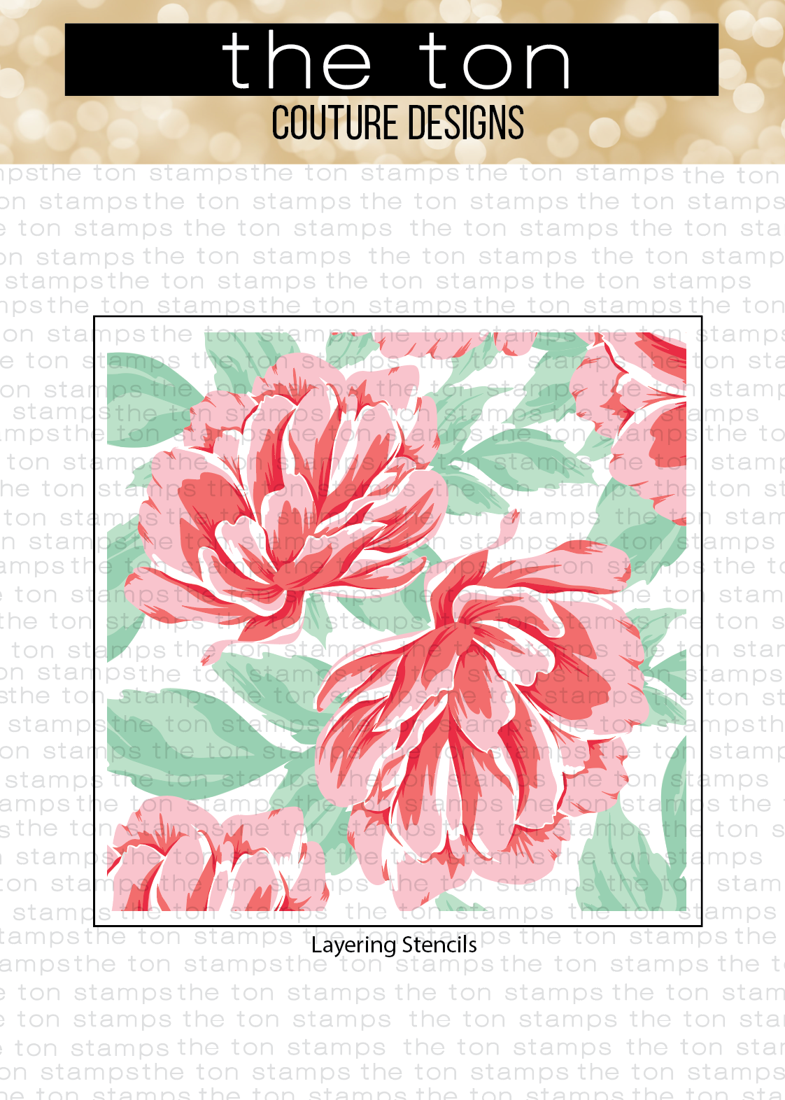 Lush Peonies Layering Stencils