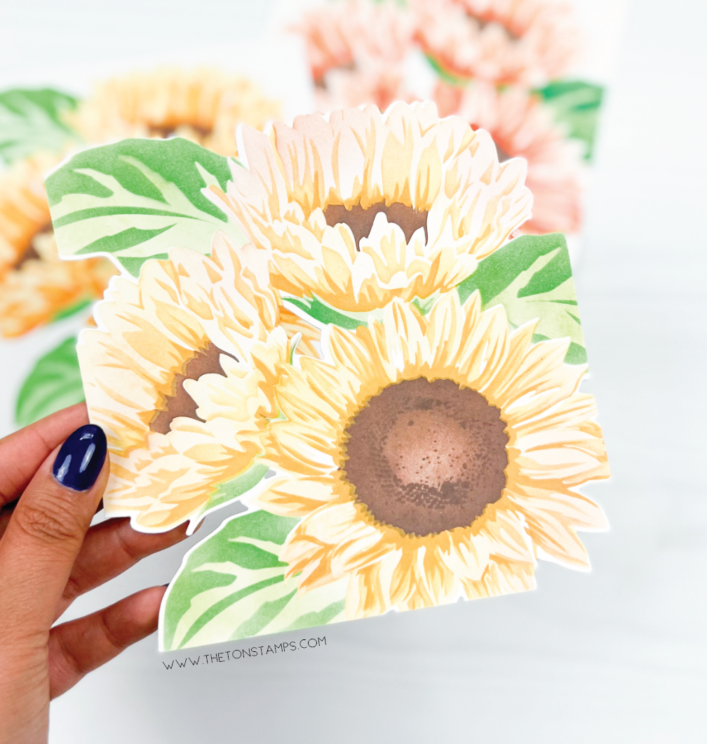 Luminous Sunflowers Layering Stencils