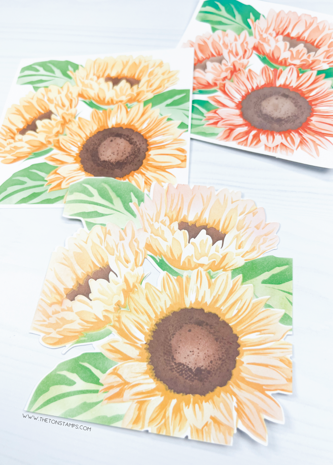 Luminous Sunflowers Layering Stencils