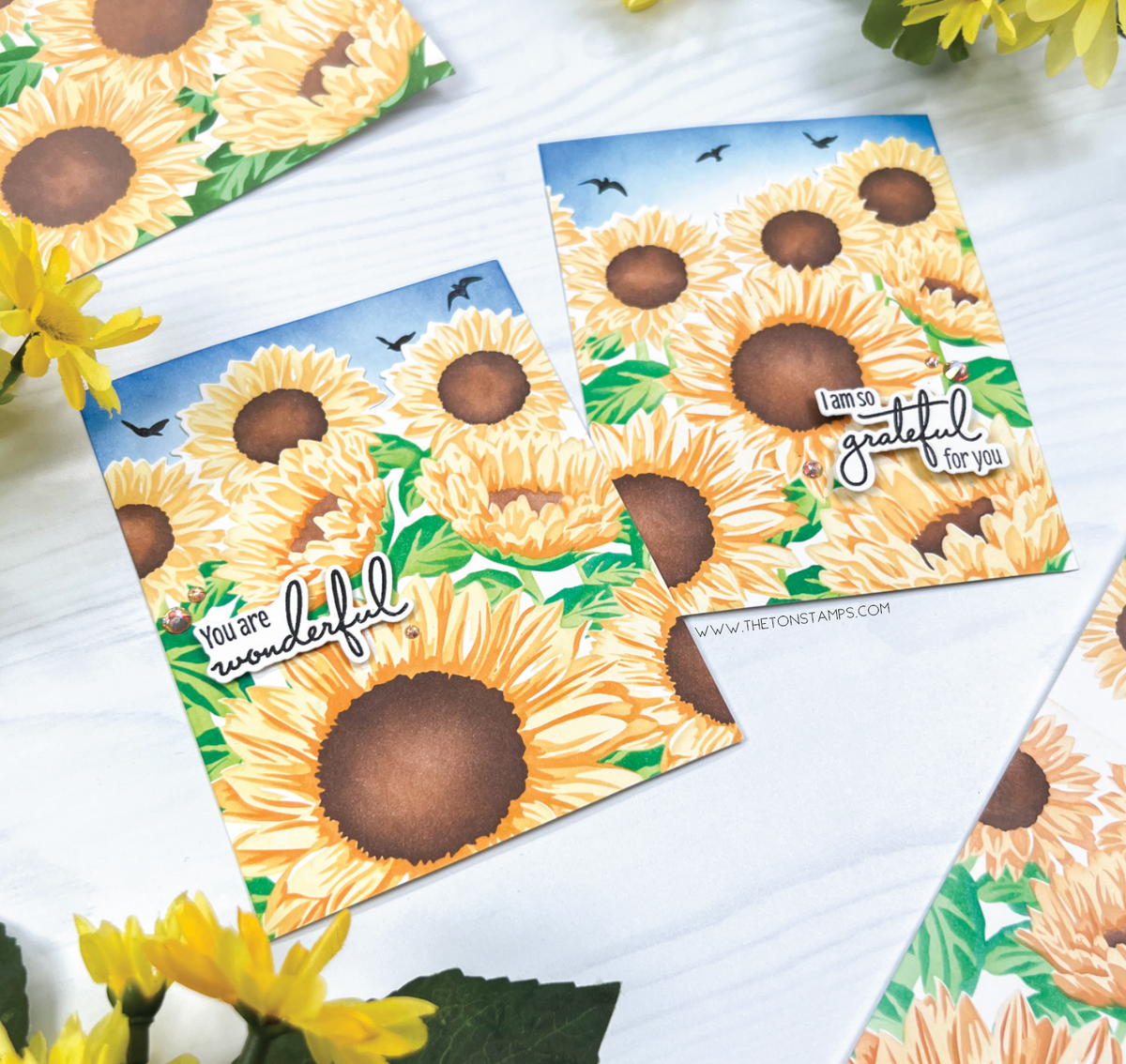 Sunflower Fields Layering Stencils