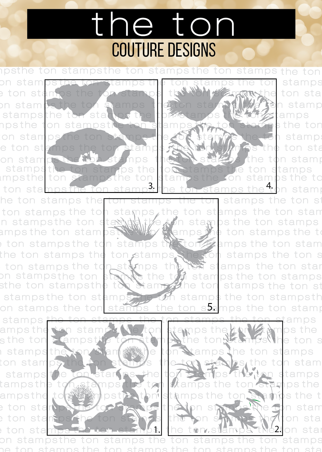 Gleaming Poppies Layering Stencils