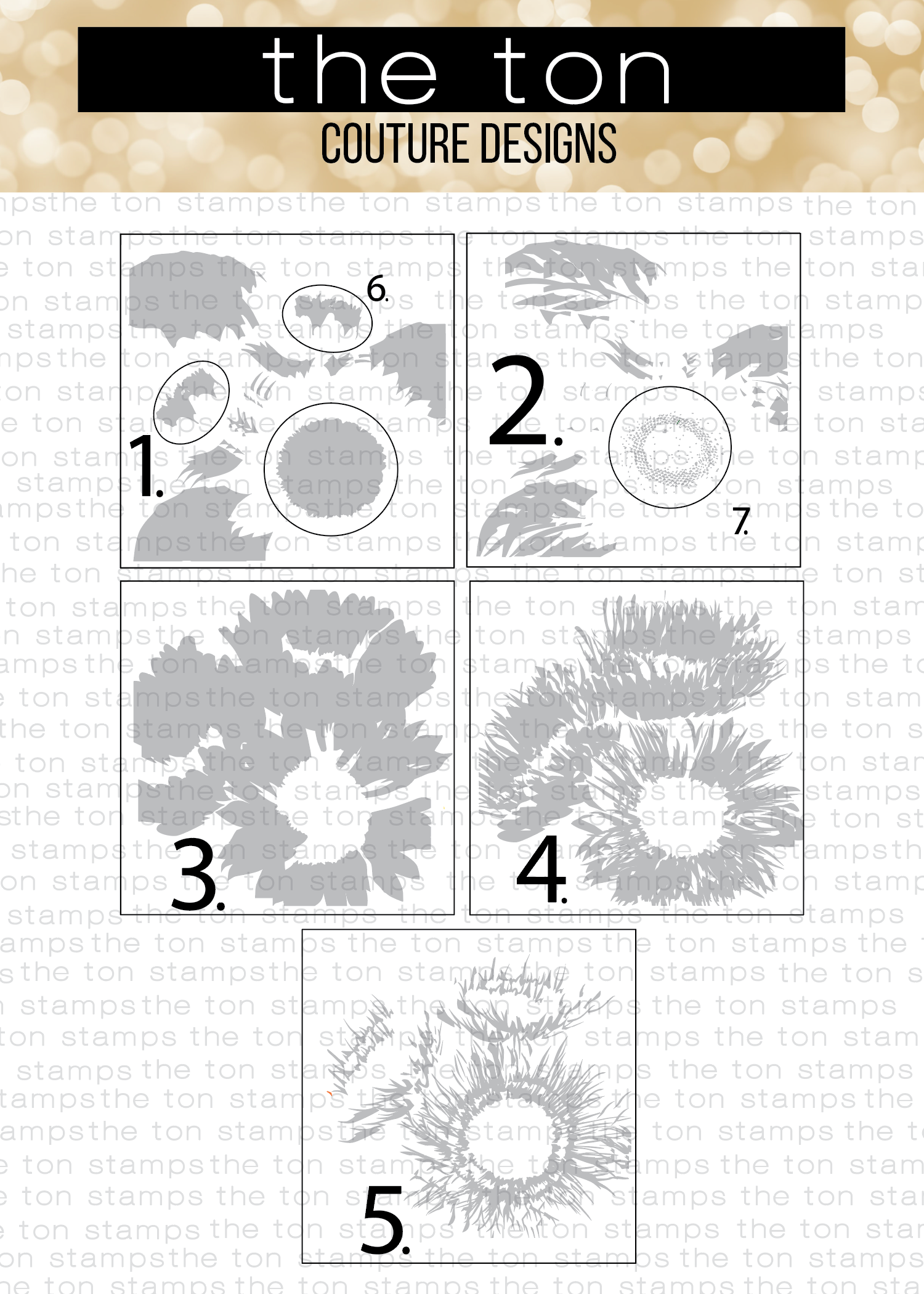 Luminous Sunflowers Layering Stencils