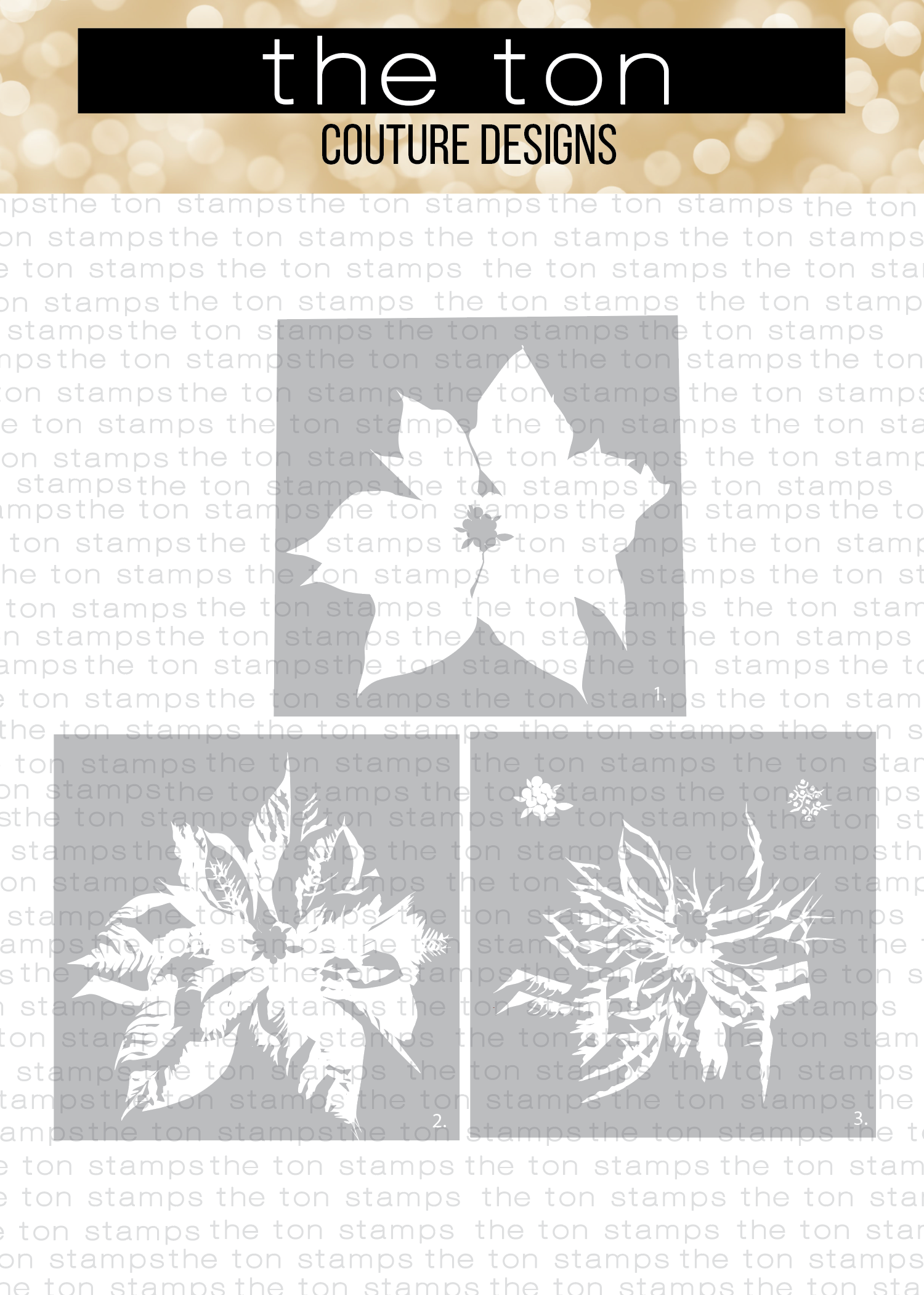 Jumbo Poinsettia Layering Stencils
