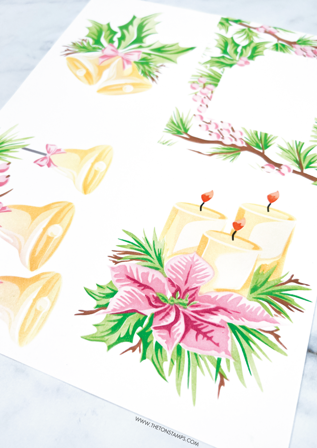 Holiday Bells Large Stencils