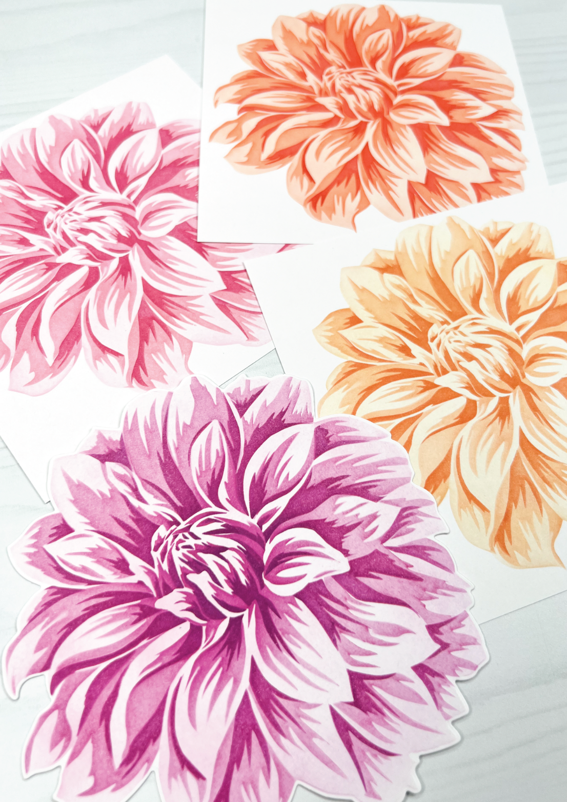 Sunkissed Dahlia Layering Stencils