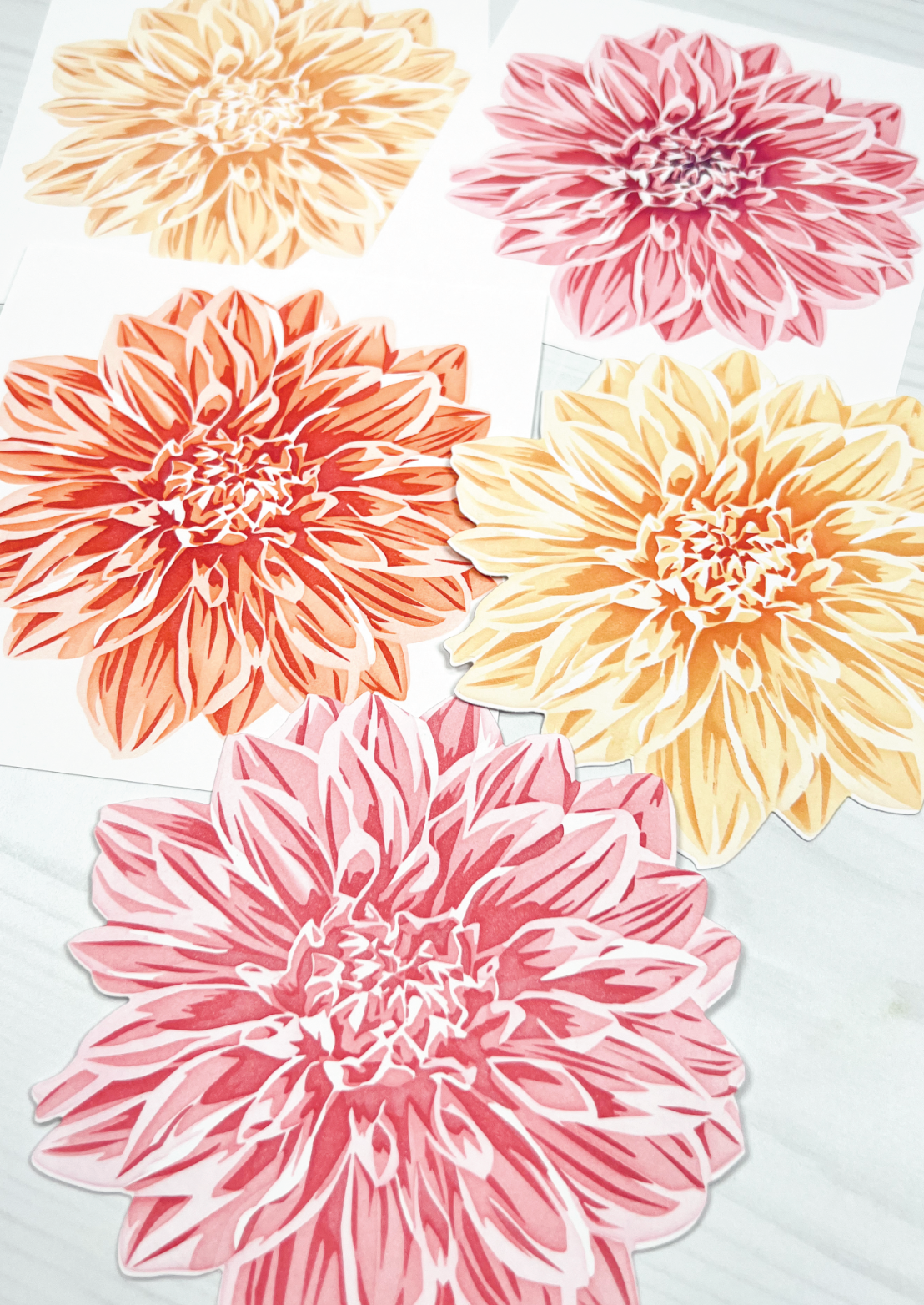 Darling Dahlia Layering Stencils