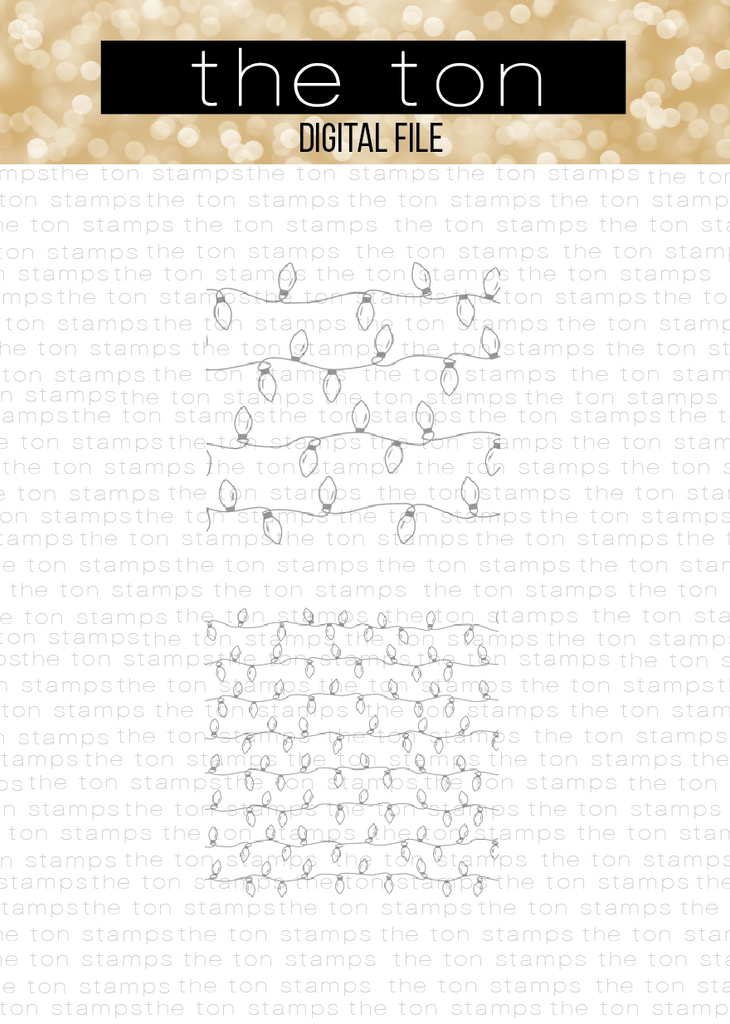 Christmas Lights (Lg and Sm) Printables - Digital File