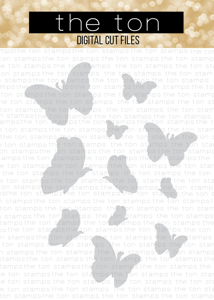 Beautiful Butterflies 3 Coordinating Cut File