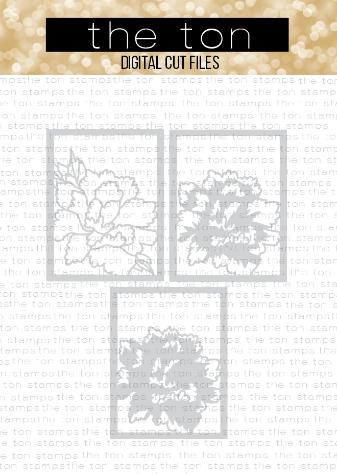 Peony Layering Coverplates SVG Cut File