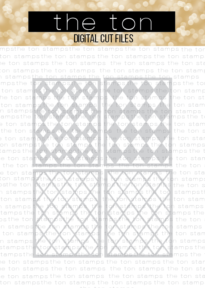 Diamond Plaid Layering Coverplates SVG Cut File