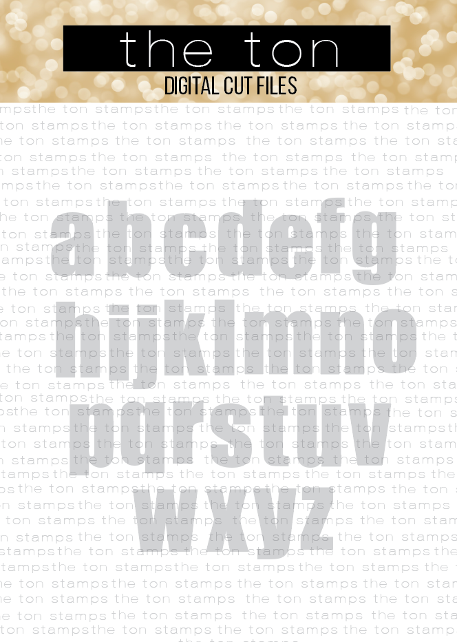 Bold Alpha (Lower Caps) SVG Cut File