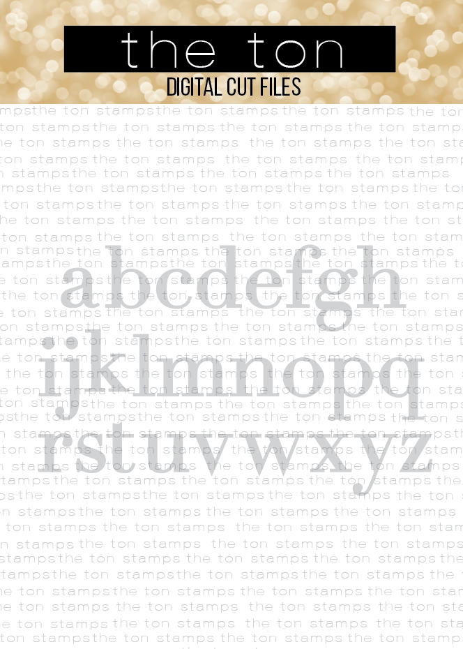 Classic Alpha (Lower Caps) SVG Cut File