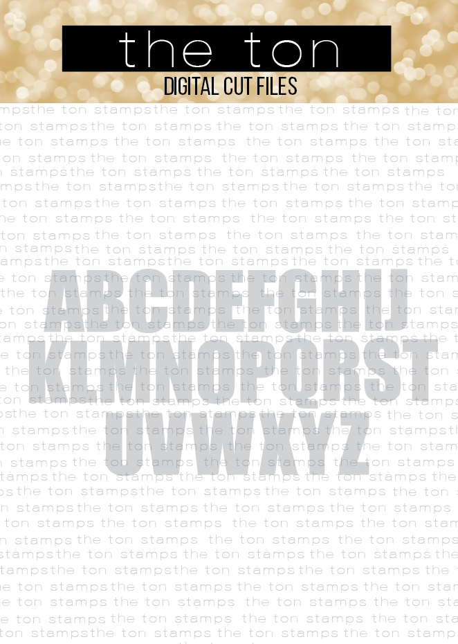 Bold Alpha (Upper Caps) SVG Cut File