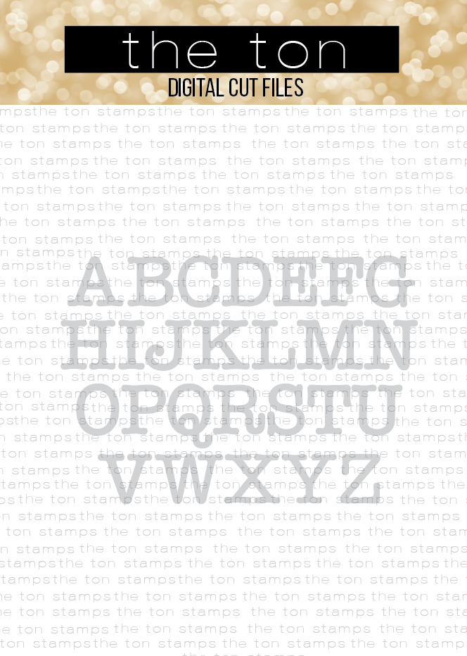 Type Alpha (Upper Caps) SVG Cut File