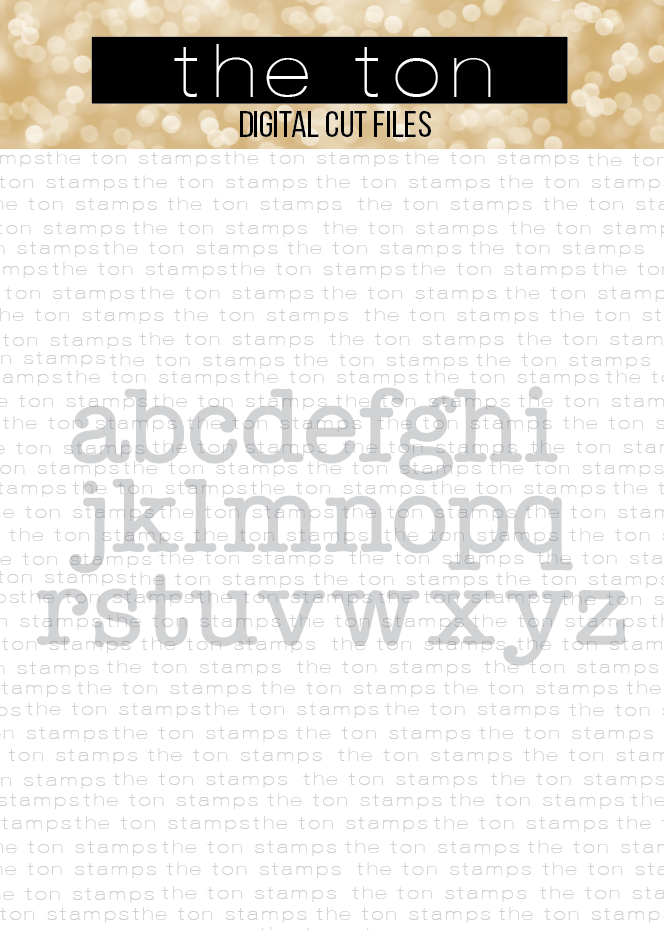 Type Alpha (Lower Caps) SVG Cut File