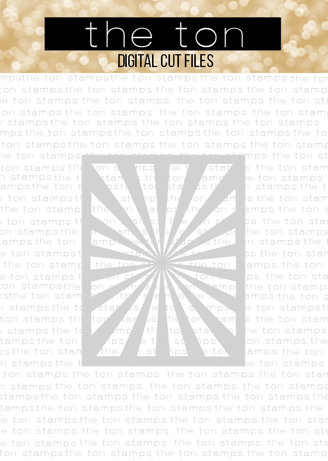 Sunburst Coverplate SVG Cut File