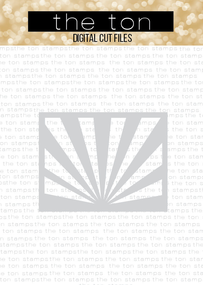 Demi Sunburst Coverplate SVG Cut File