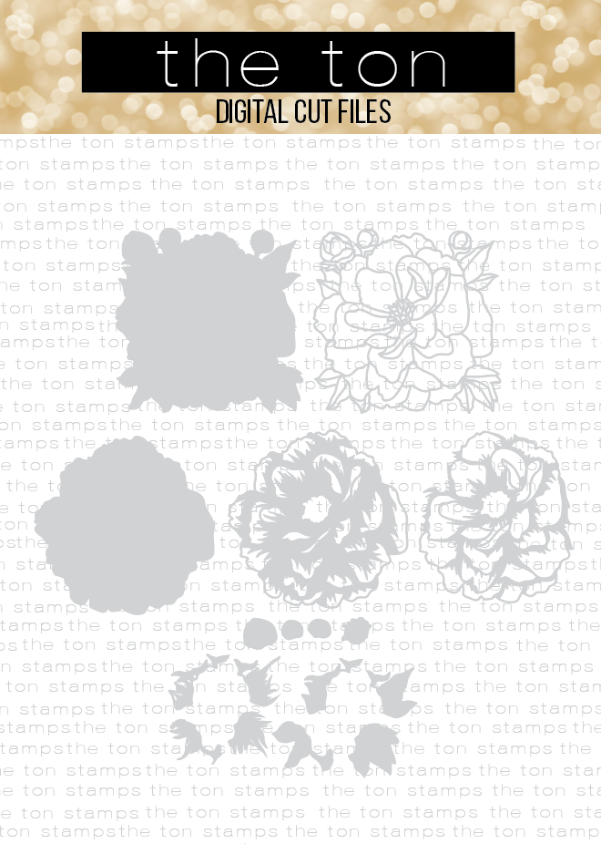 Fresh Layered Peony Bundle SVG Cut File