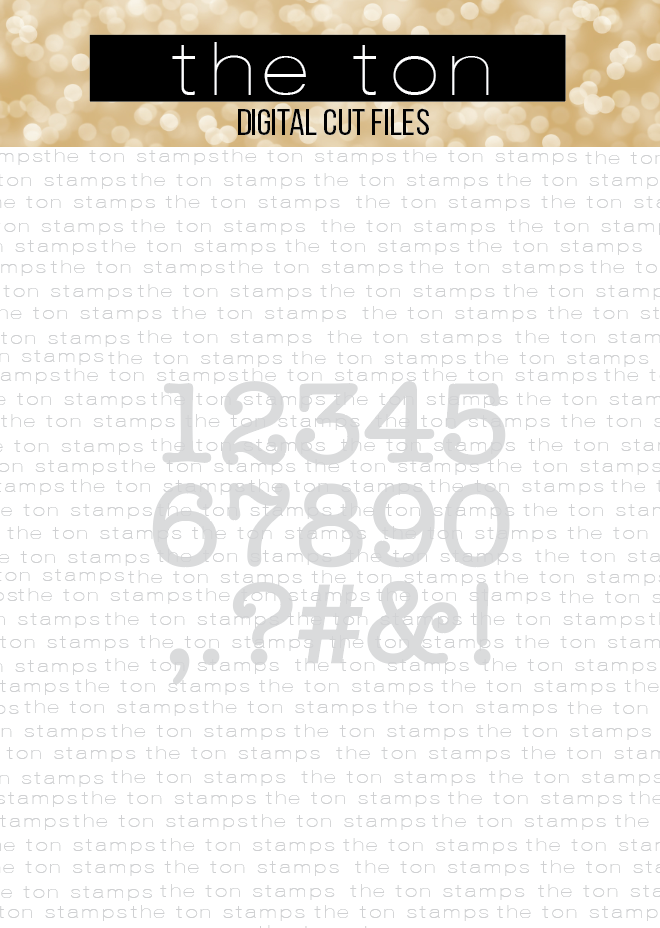 Type Alpha Numbers SVG Cut File
