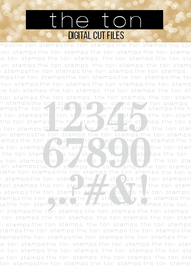 Classic Alpha Numbers SVG Cut File
