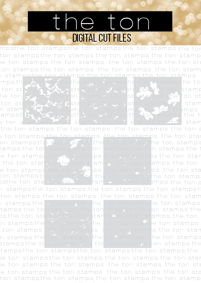 Blossoms Full Print Layering Stencils SVG Cut File