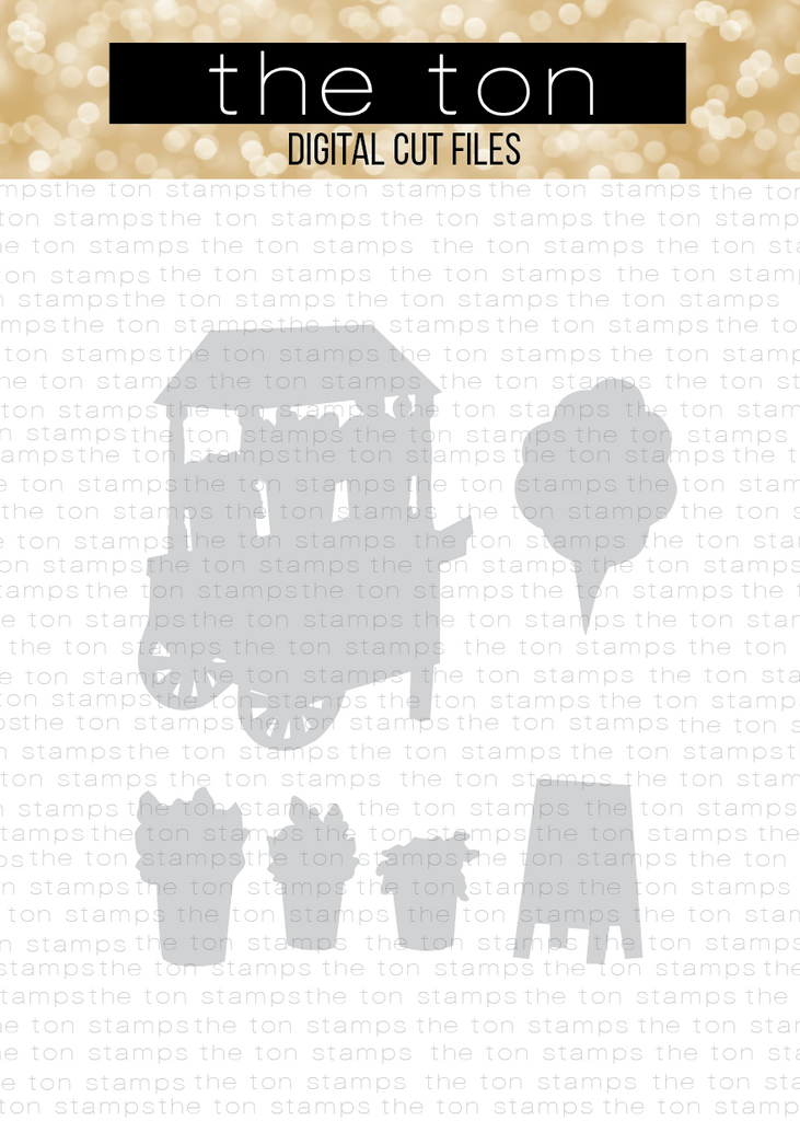 Flower Cart Coordinating Cut File